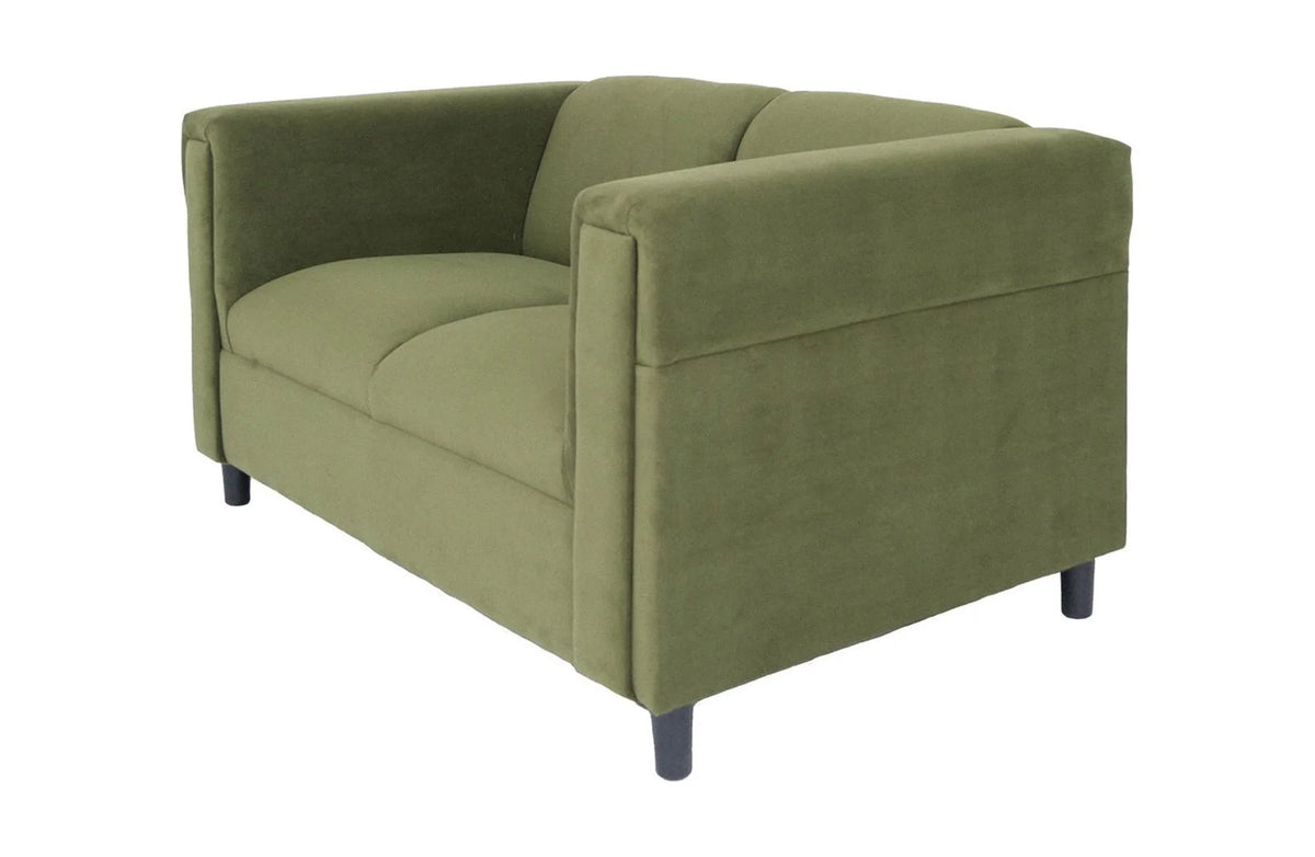 Green Black Microsuede Love Seat V542103