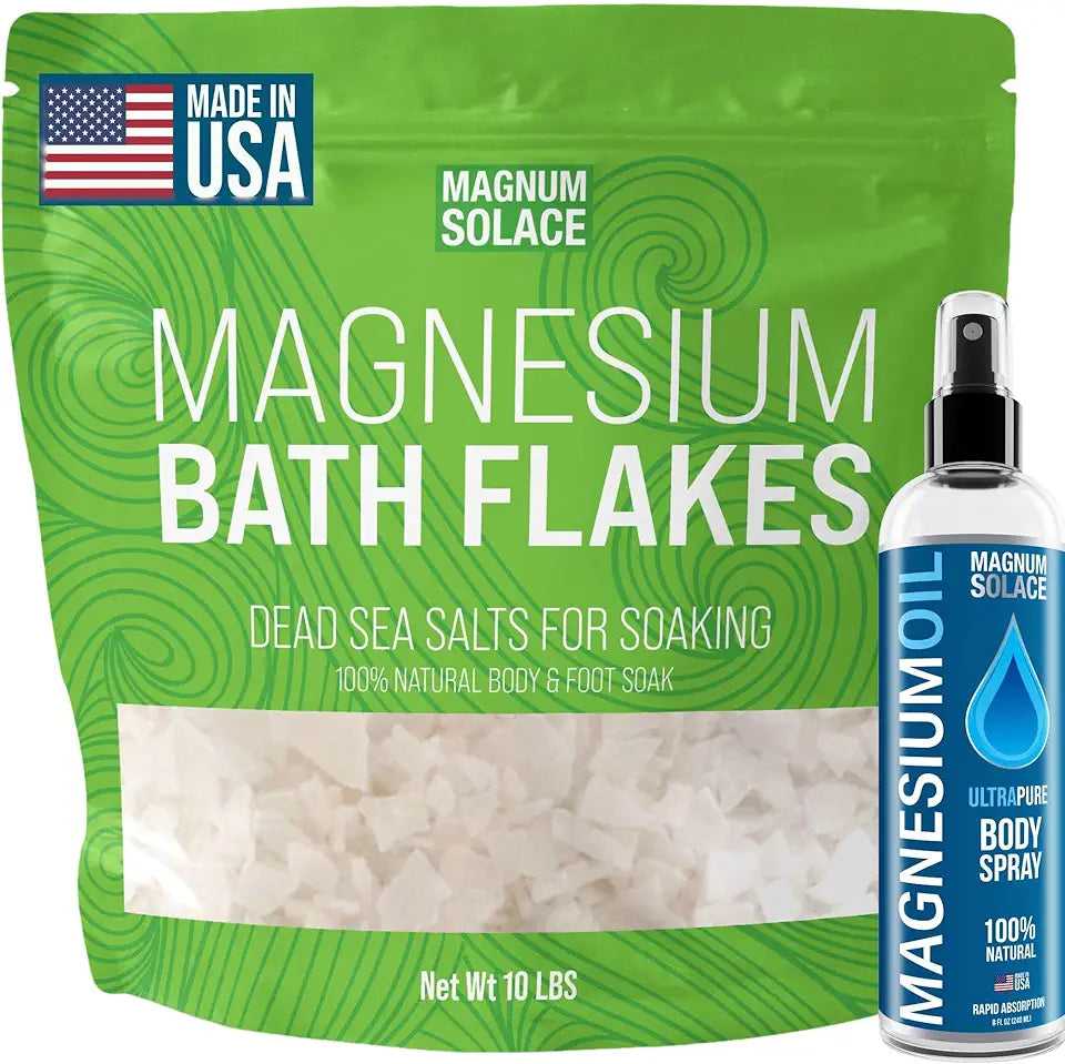 Magnesium Flakes & Magnesium Oil 2 Item Bundle J24487