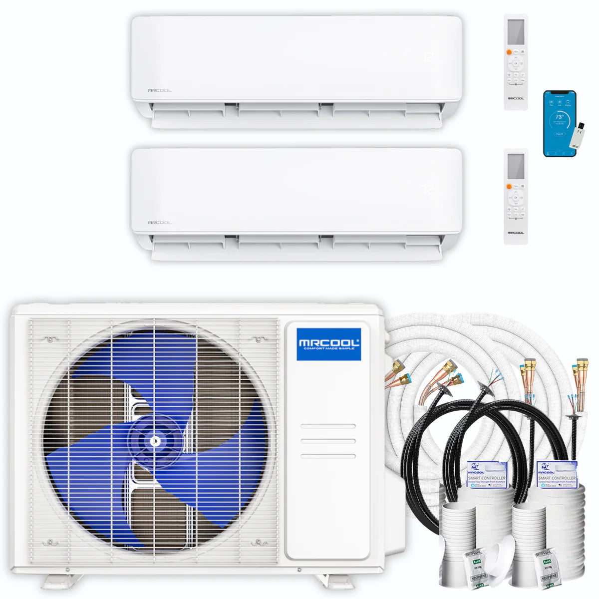 27,000 BTU 2 Zone Ductless Air Conditioner and Heat Pump K934192