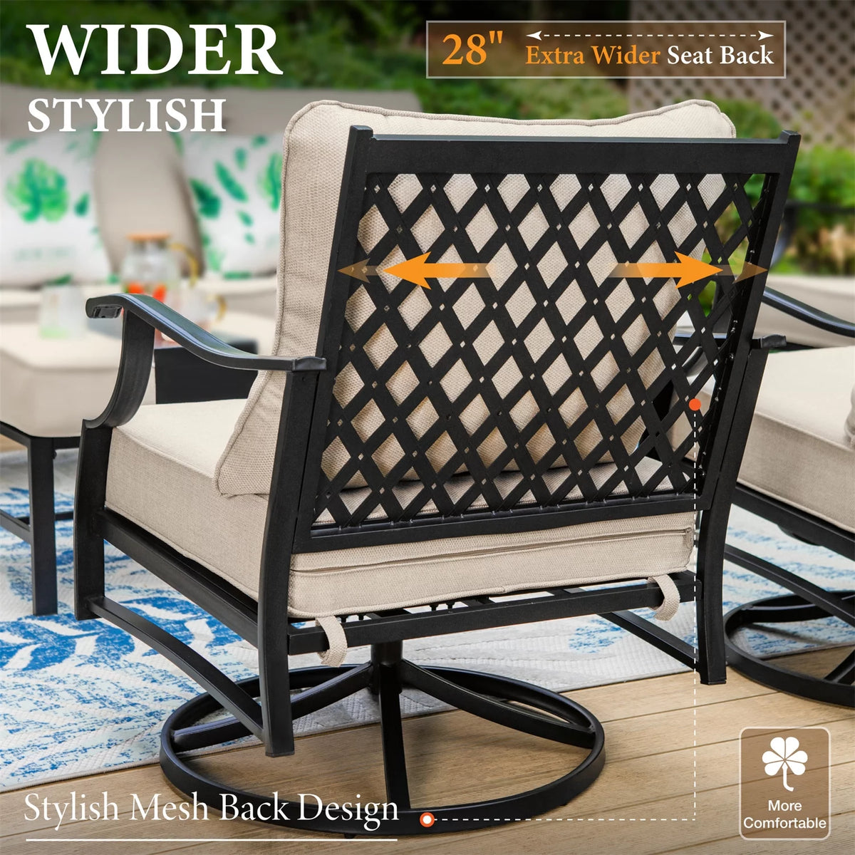 5-Seat Metal Patio Conversation Set N321