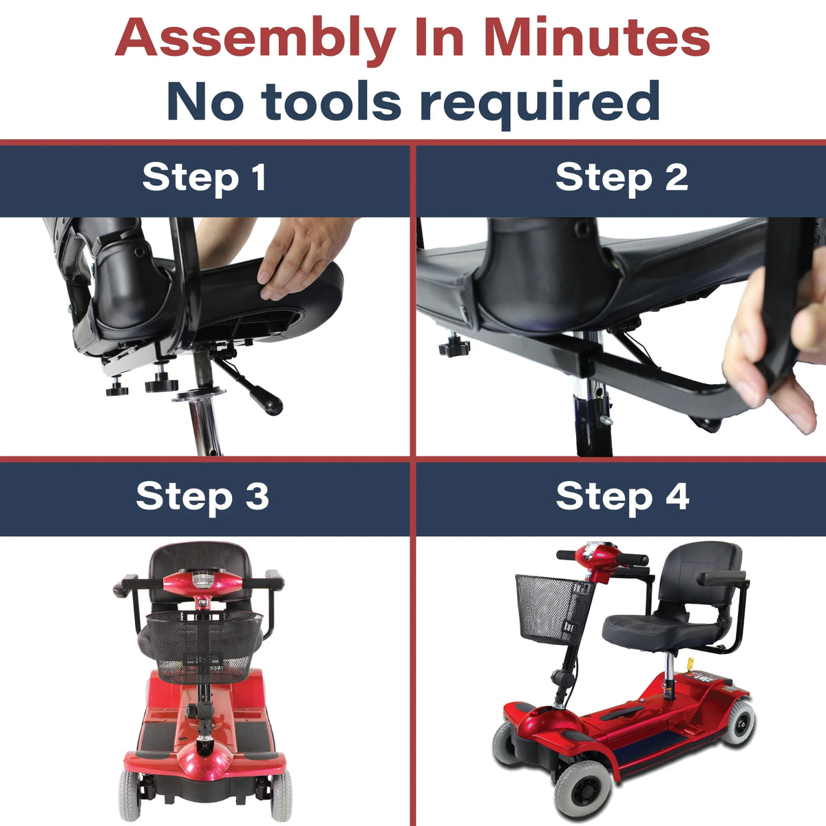 4 Wheel Folding Mobility Scooter W52429