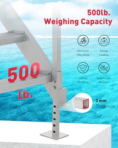 4 Step Aluminum Dock Ladder with Wide Step L91438
