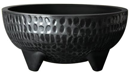 Black 2 qt. Molcajete Bowl E658
