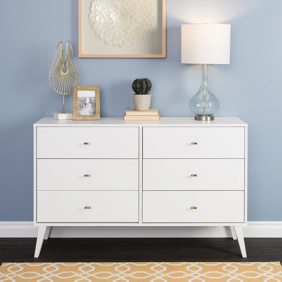Black 6 Drawer Dresser G83179