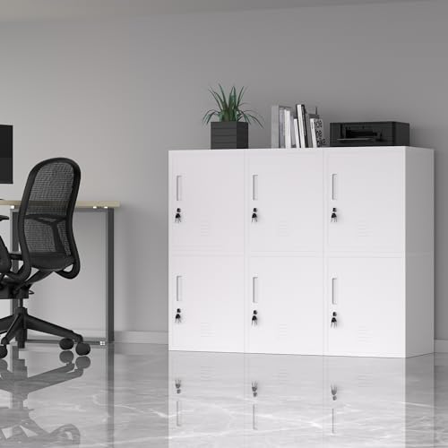 Black Metal Storage Locker Cabinet with Locking Door and Adjustable Shelf J79489