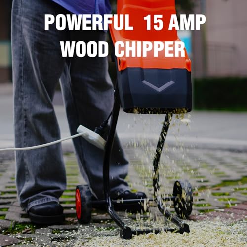 1800W Electric Wood Chipper Shredder with Collection Bag T8512