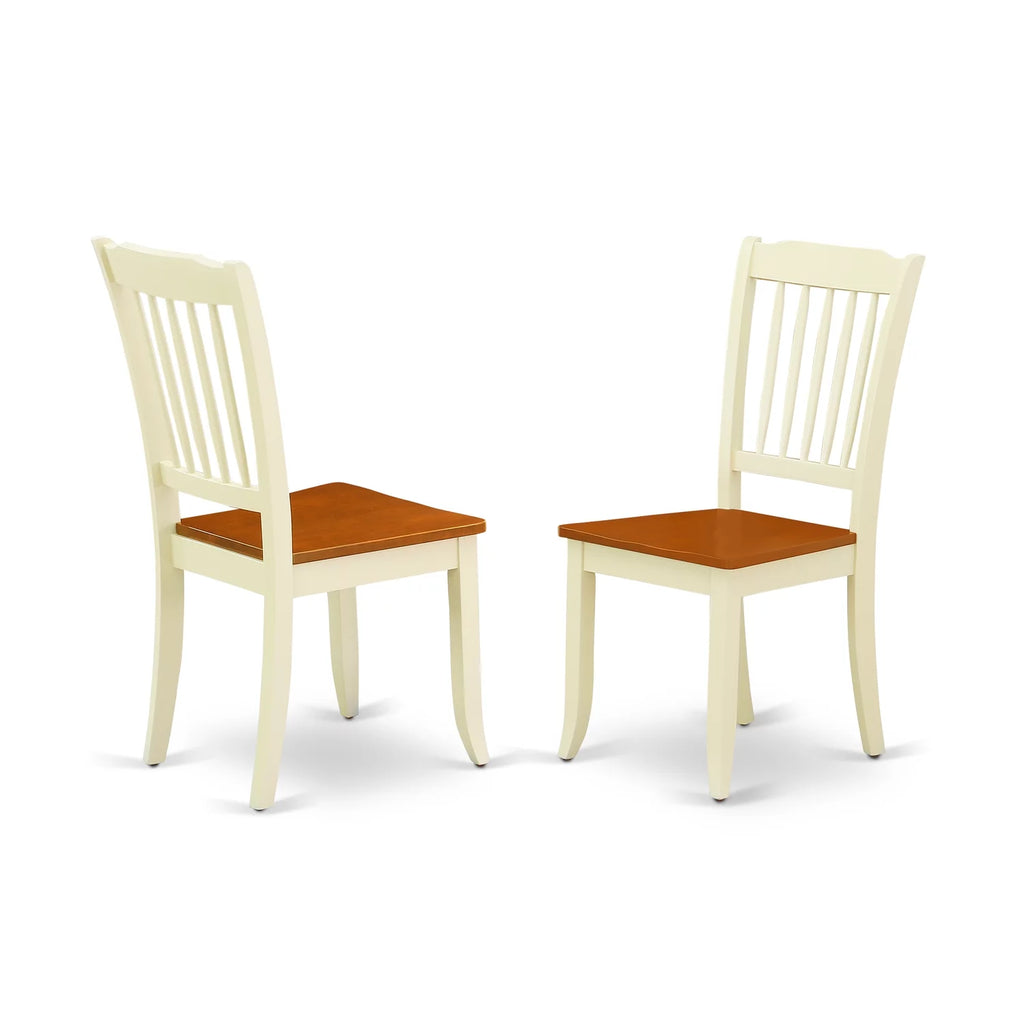 5 Piece Dining Set with Slatted Chairs Z336