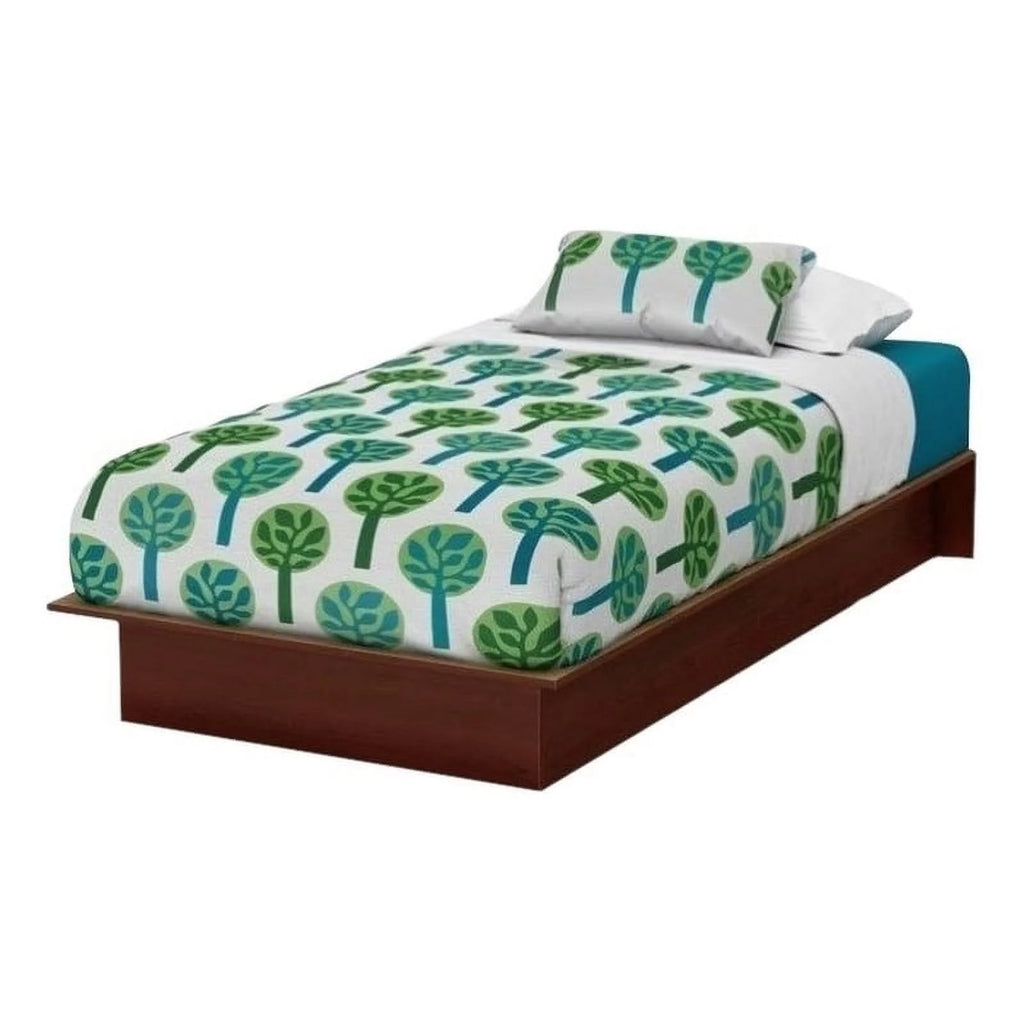 Cherry Wood Twin Platform Bed A10211