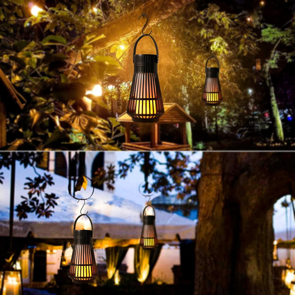 Waterproof LED Flame Tiki Torch Bluetooth Speakers 2 Pack L26951