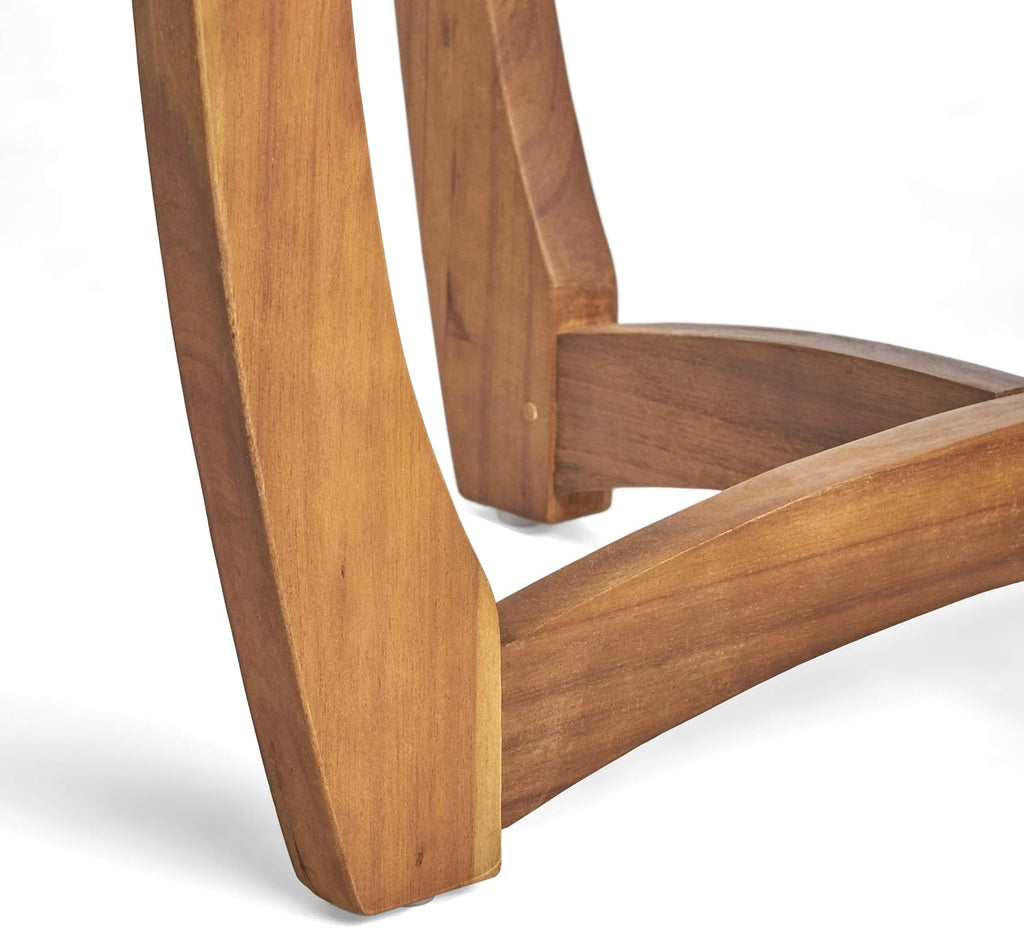 Round Accent Table Teak Finish O5753