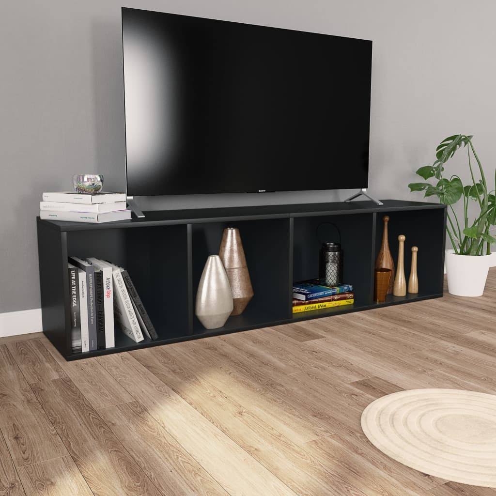 Black Chipboard Book Cabinet TV Cabinet F927050
