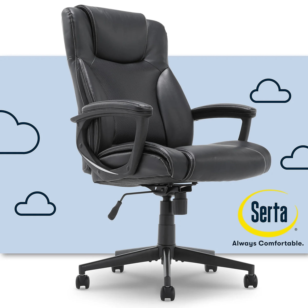 Black Bonded Leather Executive Chair X50326