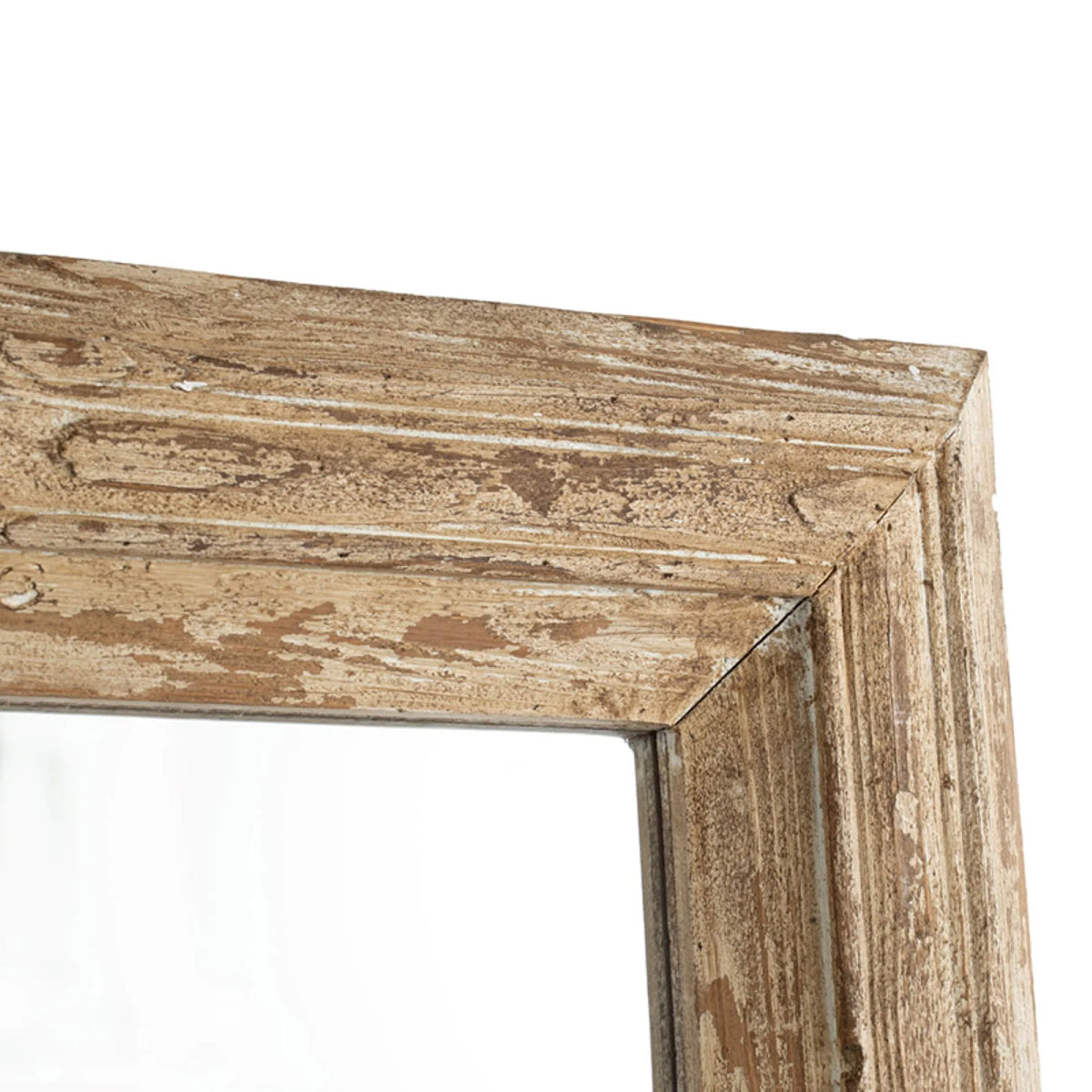 Distressed Finish Rectangular Wall Mirror K90994