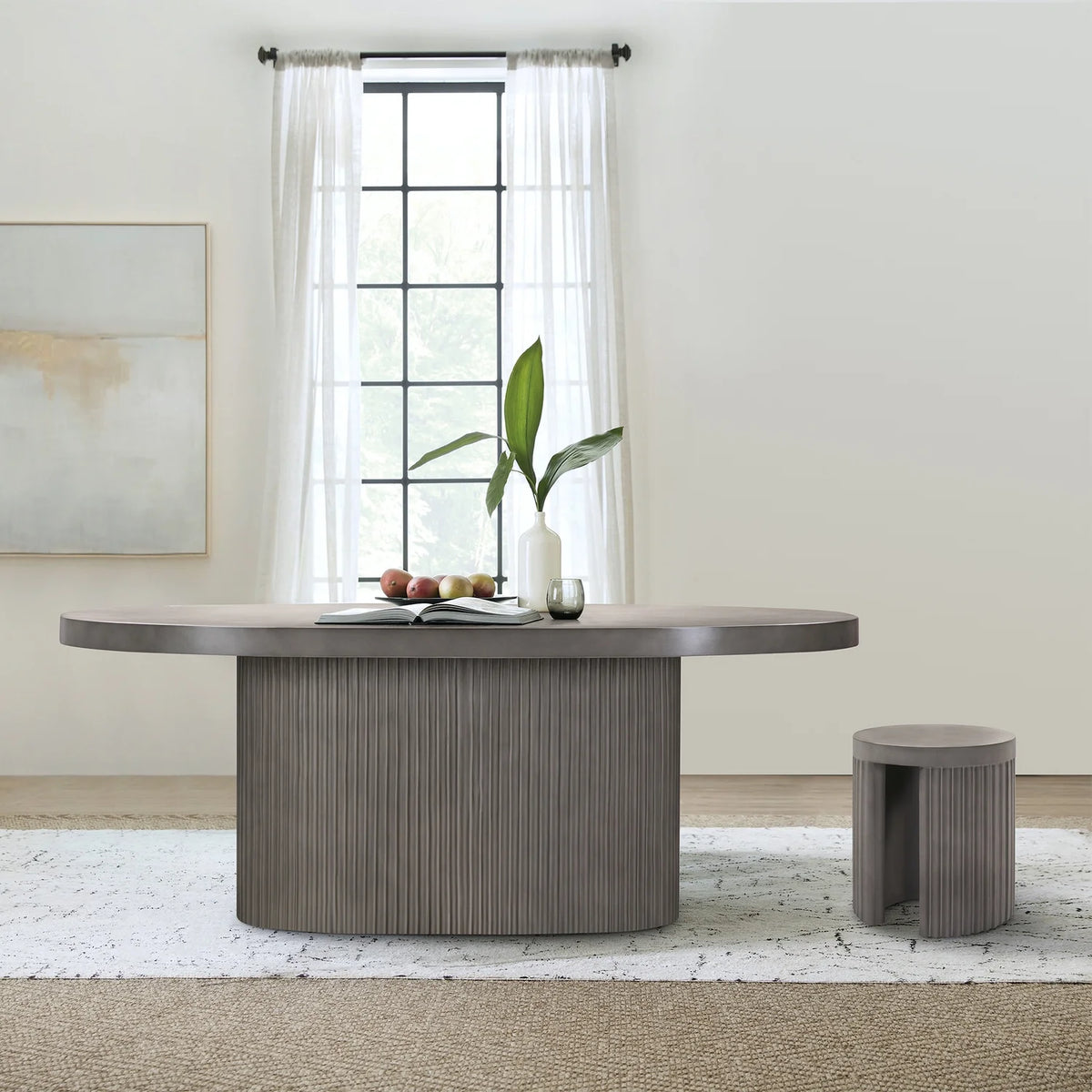 Oval Modern Resin Dining Table C404902