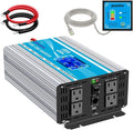 2000 Watt Pure Sine Wave Inverter 12V DC to 110V/120V AC with LCD Display & USB Port J3130