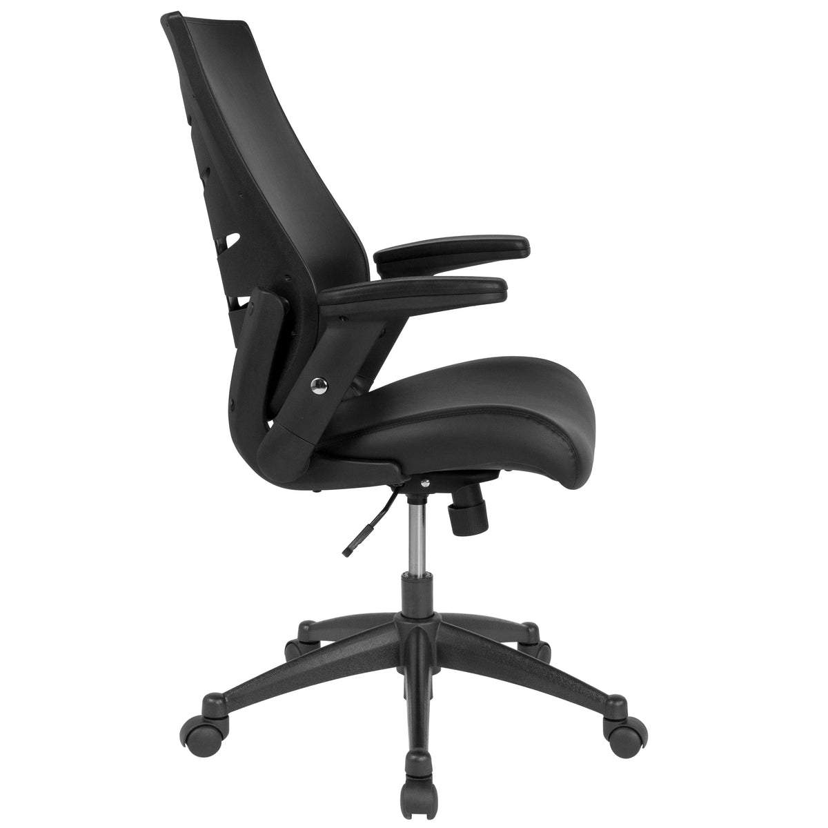 High Back Black Executive Swivel Office Chair with Adjustable Arms X985