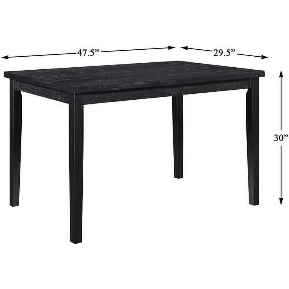 Black Wood Dining Table L30558