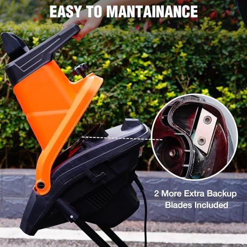 1800W Electric Wood Chipper Shredder with Collection Bag T8512