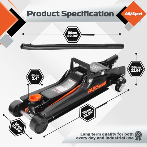 2.5 Ton Low Profile Steel Hydraulic Floor Jack D966