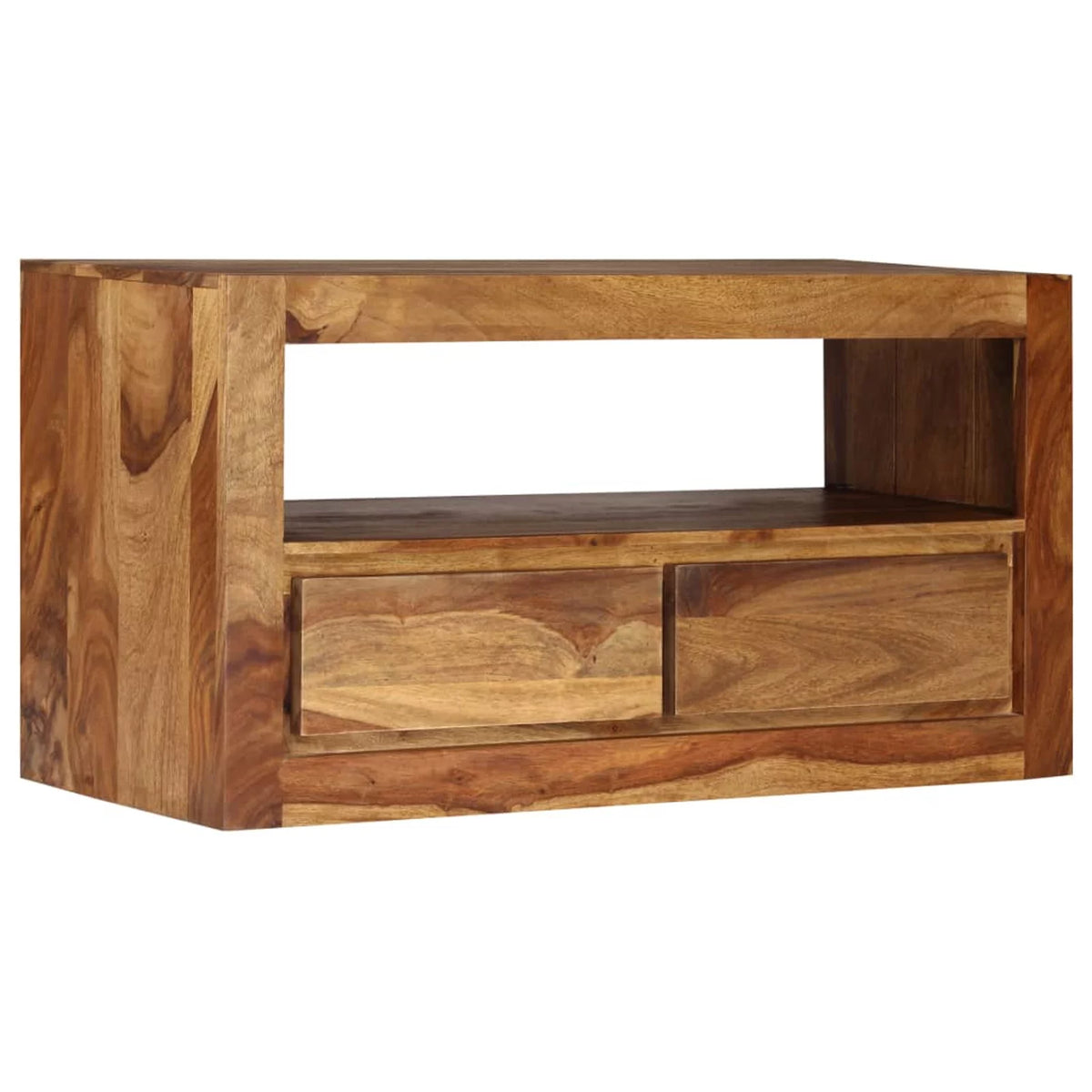 Sheesham Wood TV Cabinet with 2 Storage Drawers T101823