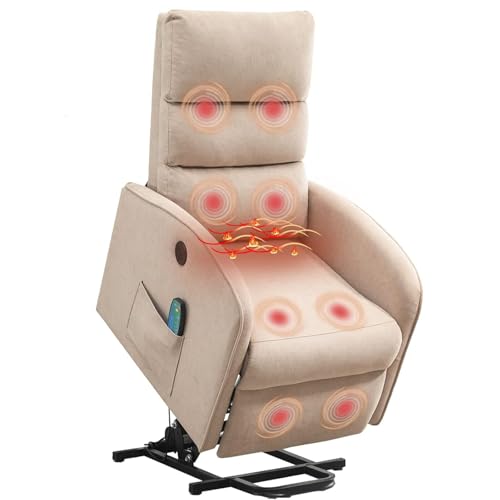 Black PU Leather Power Lift Recliner Chair with Remote Control E202