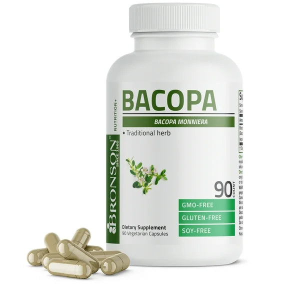 Bacopa 1200 MG 90 Vegetarian Capsules K80523