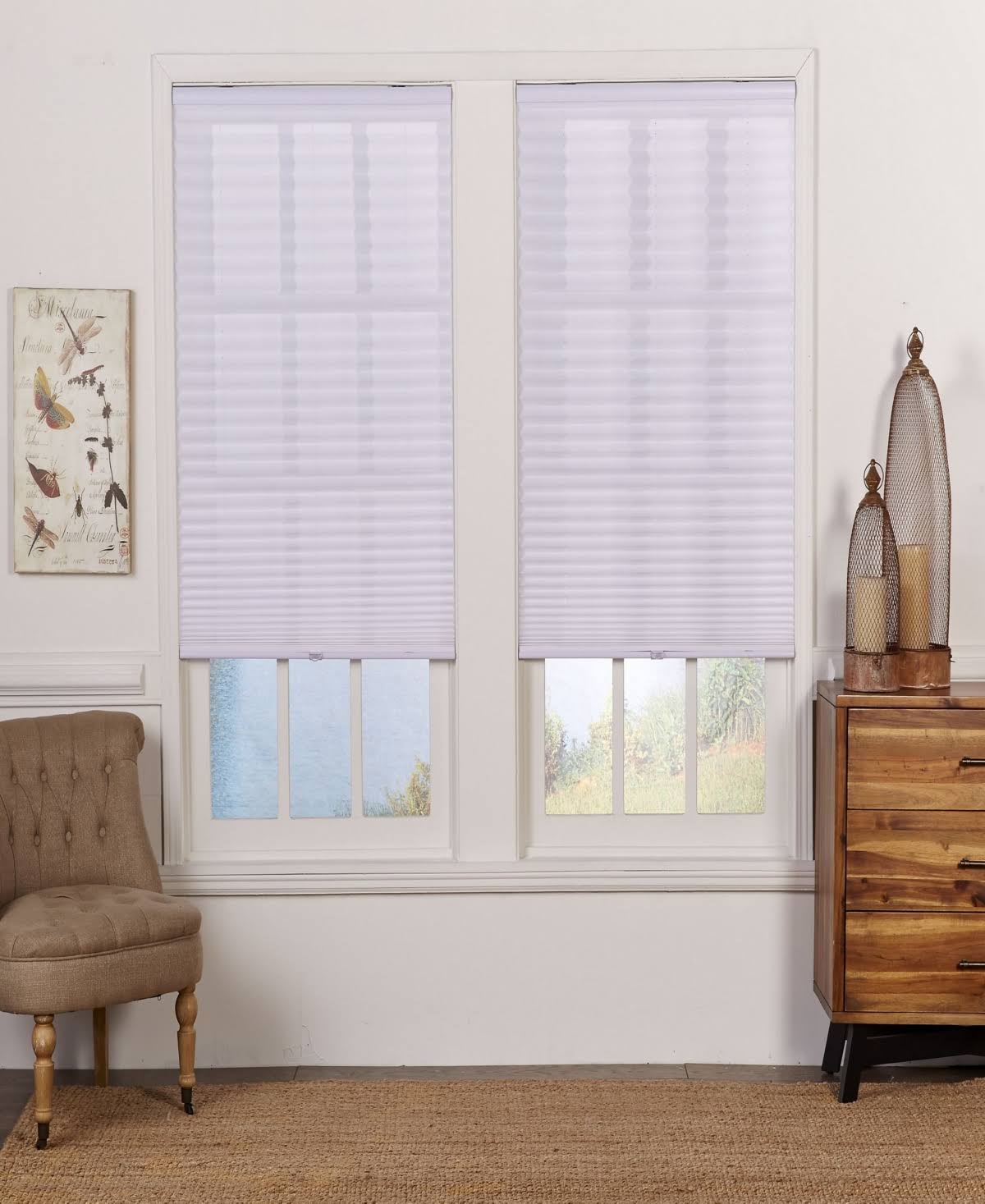 Cordless Light Filtering Pleated Shade 32x72 K429763