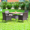 5 Pc Patio Rattan Dining Furniture Set X2800