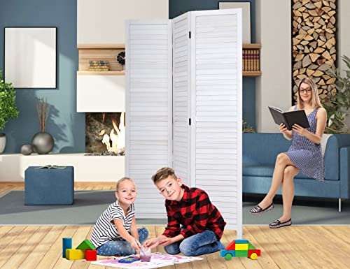 47.7'' Wide 67'' Tall 3 Panel Wooden Folding Room Divider A41373