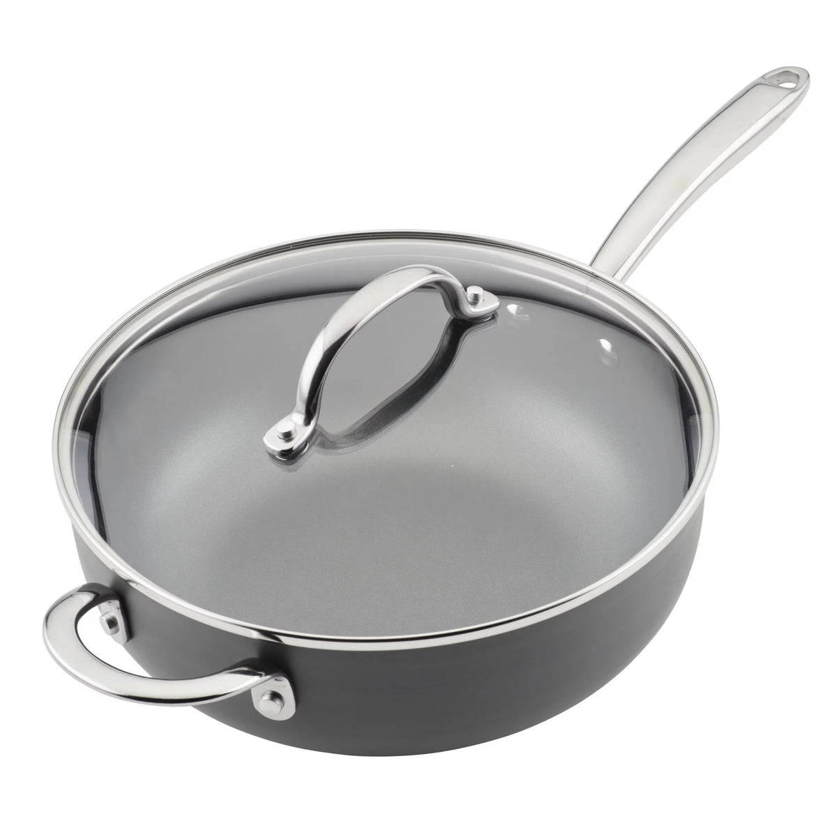 Hard Anodized Non-Stick Saucepan with Lid, 4 Quart K35234