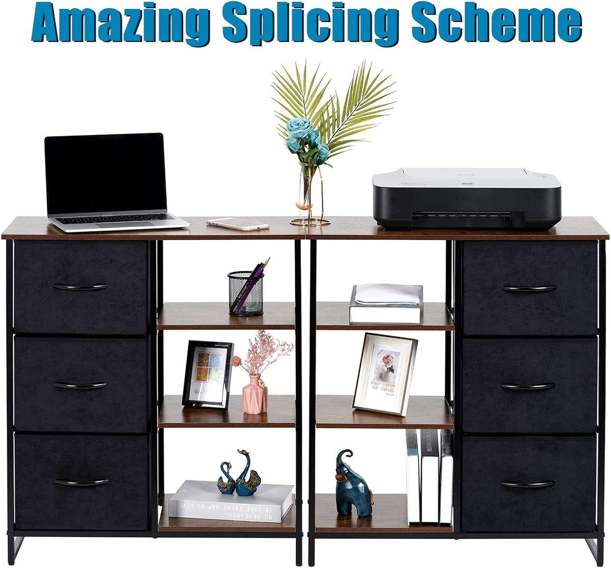 3 Drawer Dresser with Shelves K779663