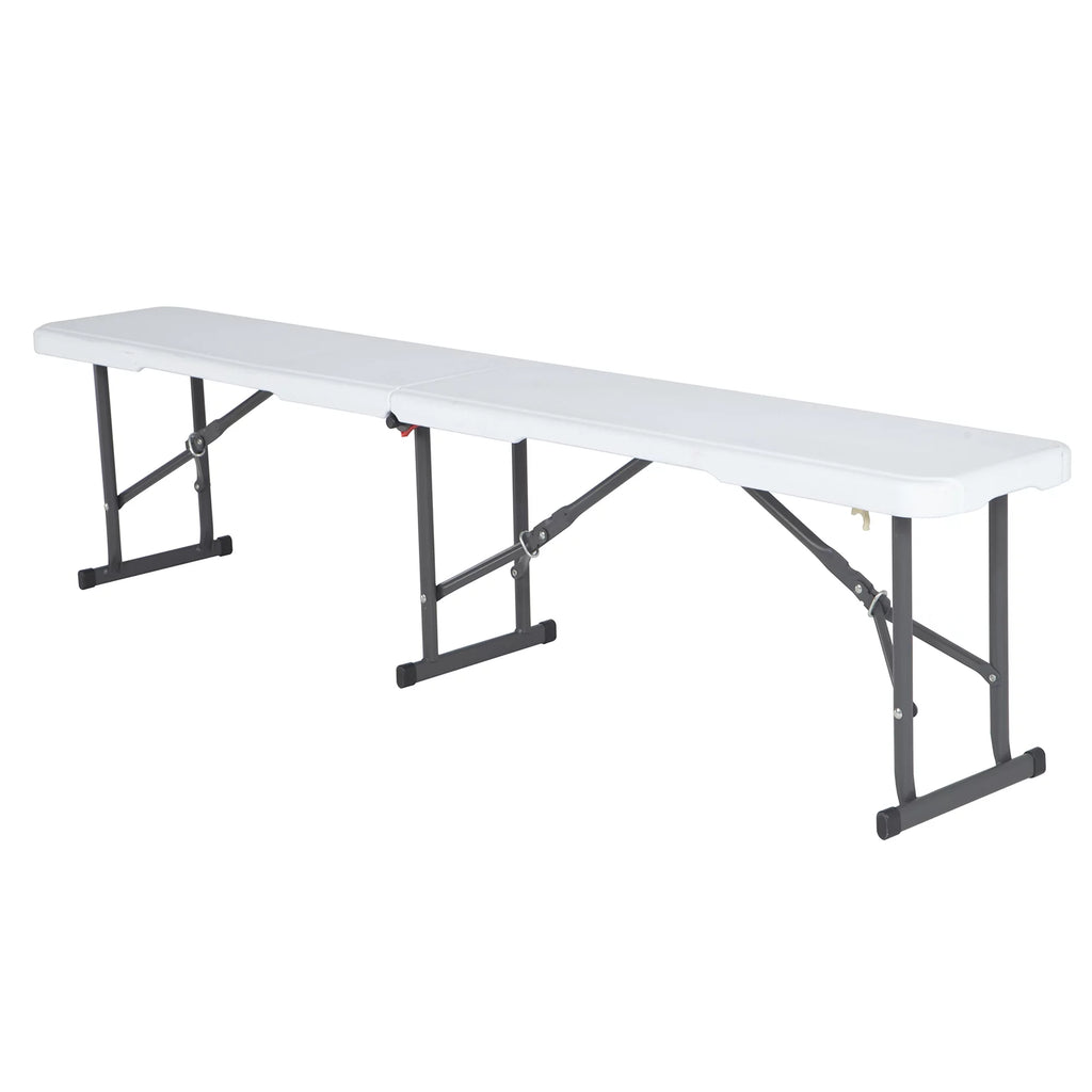 White Steel Outdoor Storage Bench R773238