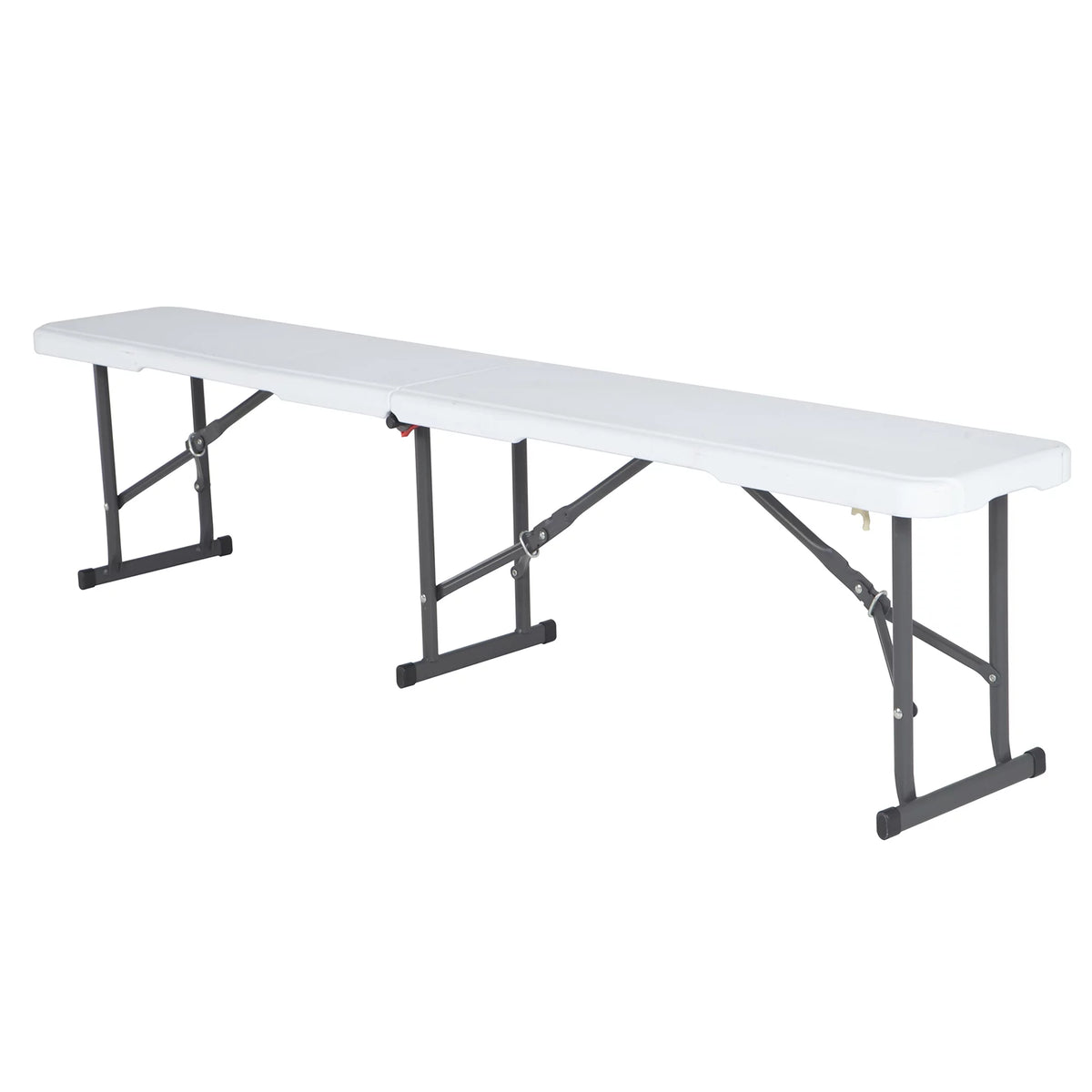 White Steel Outdoor Storage Bench R773238
