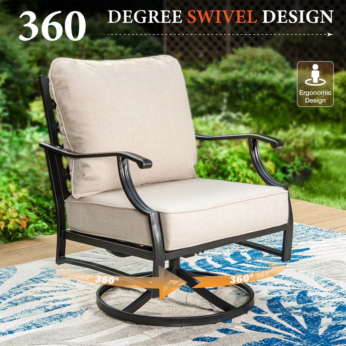 5-Seat Metal Patio Conversation Set N321