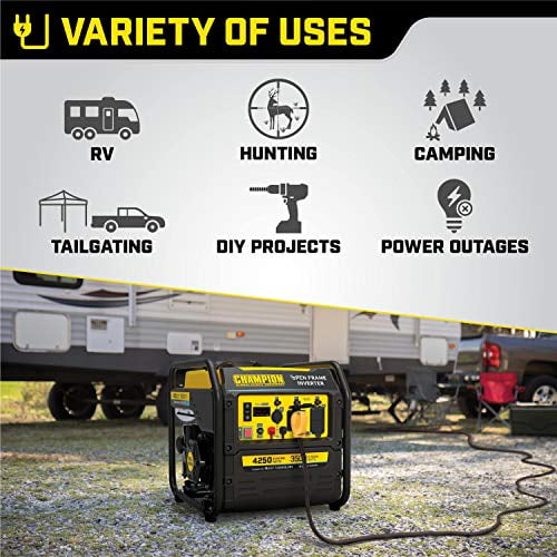 4250-Watt RV Ready Open Frame Inverter Generator S93294
