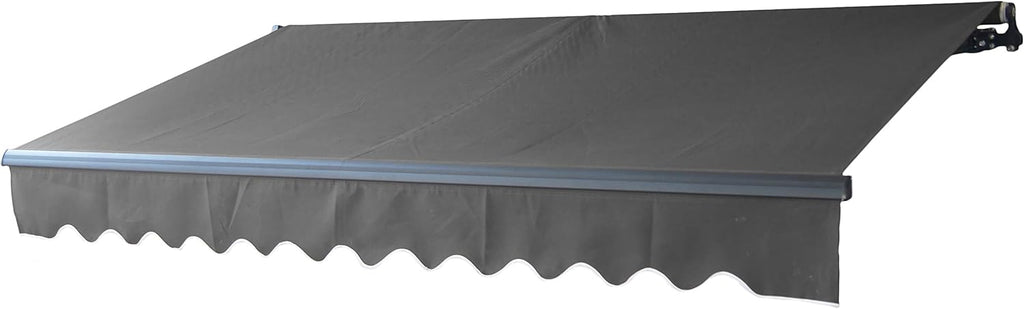 Black Retractable Patio Awning 10 x 8 Feet S10672