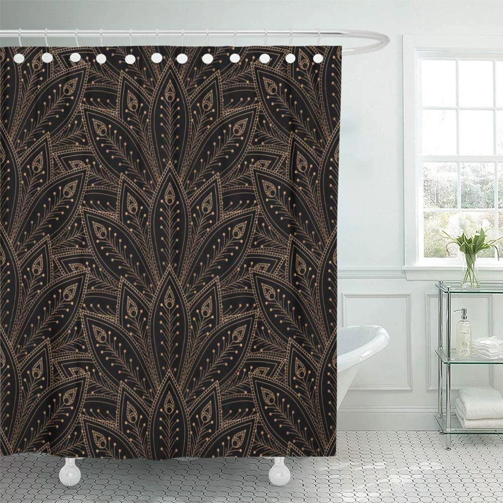 Peacock Feathers Shower Curtain 66x72 inch V702267