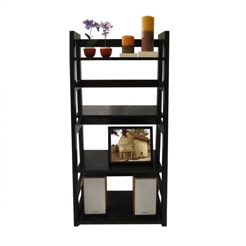 Black Wood Bookcase B7201