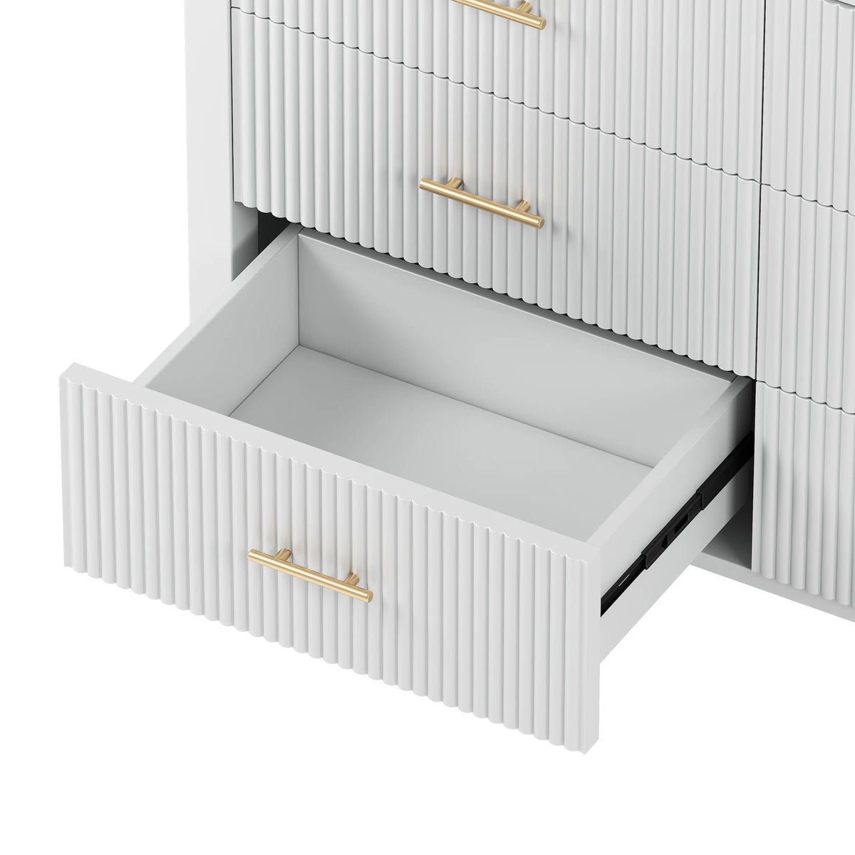 White 6 Drawer Dresser U376616