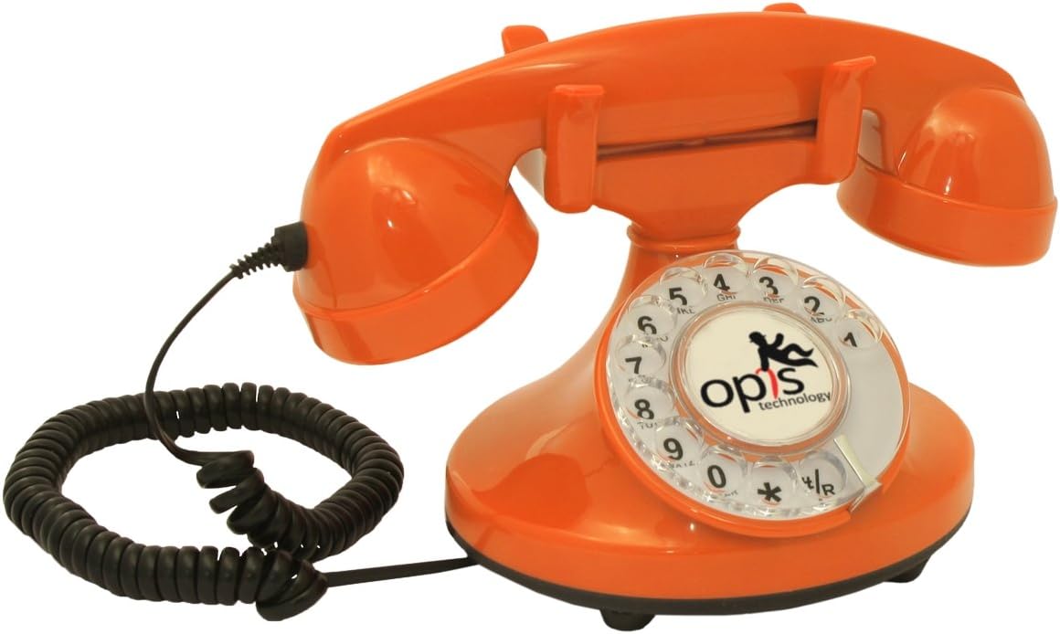 Rotary Dial Telephone with Electronic Bell Pack of 2 H2954