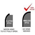 Windless Swooper Flag Feather Banner Sign 3X11.5 Ft Tall C405547