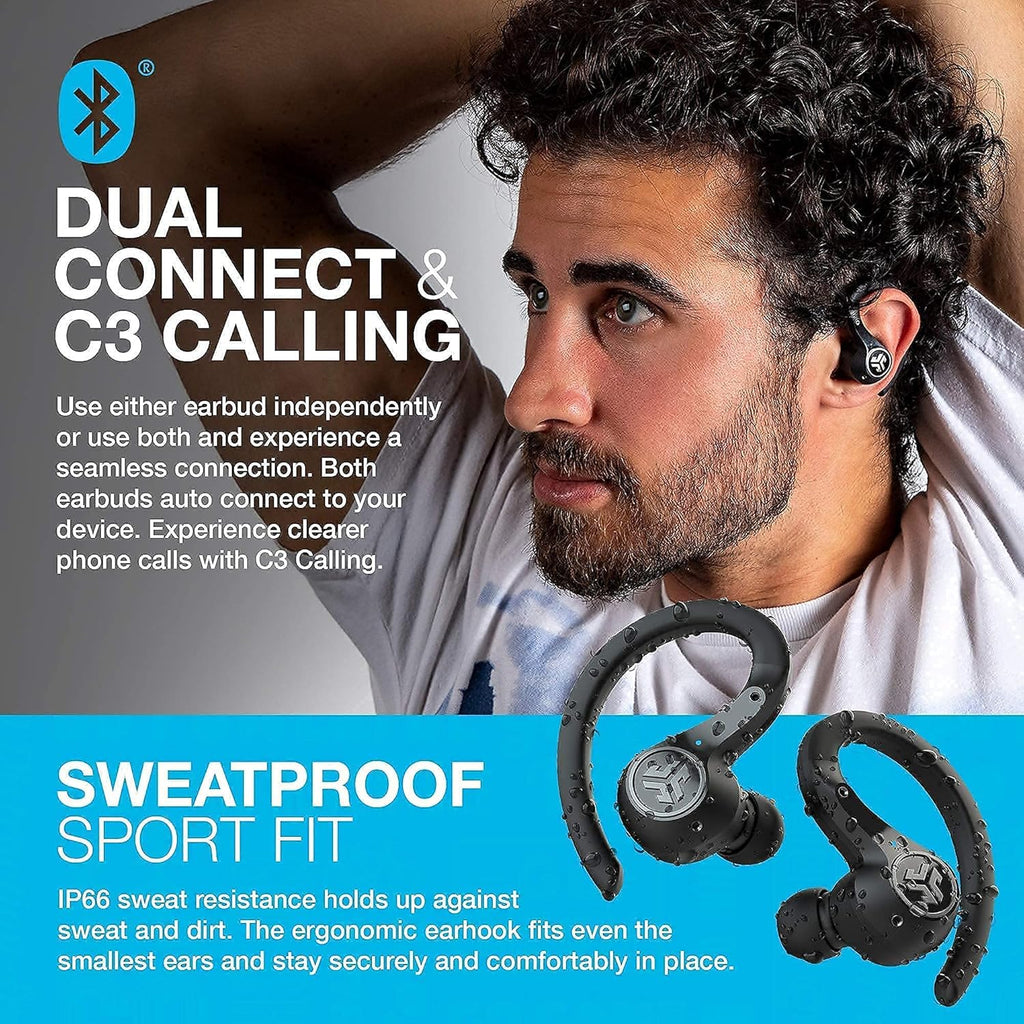 True Wireless Bluetooth 5 Earbuds IP66 Sweatproof 15-Hour Battery R58125