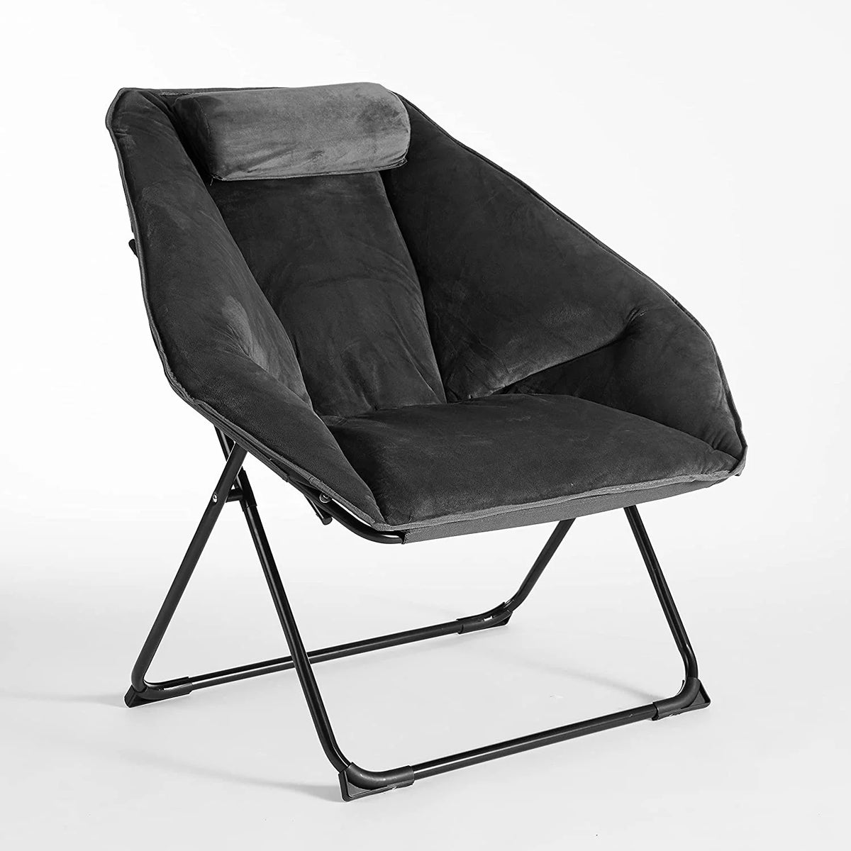 Grey Micromink Folding Chair H70986