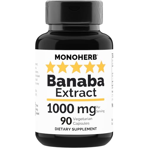 Banaba Extract 1000 mg 90 Vegetarian Capsules 2% Corosolic Acid L955