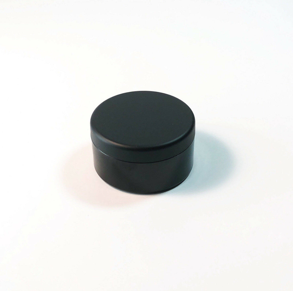 Cosmetic Jars 30 Gram Plastic Containers Matte Black Lids V4637