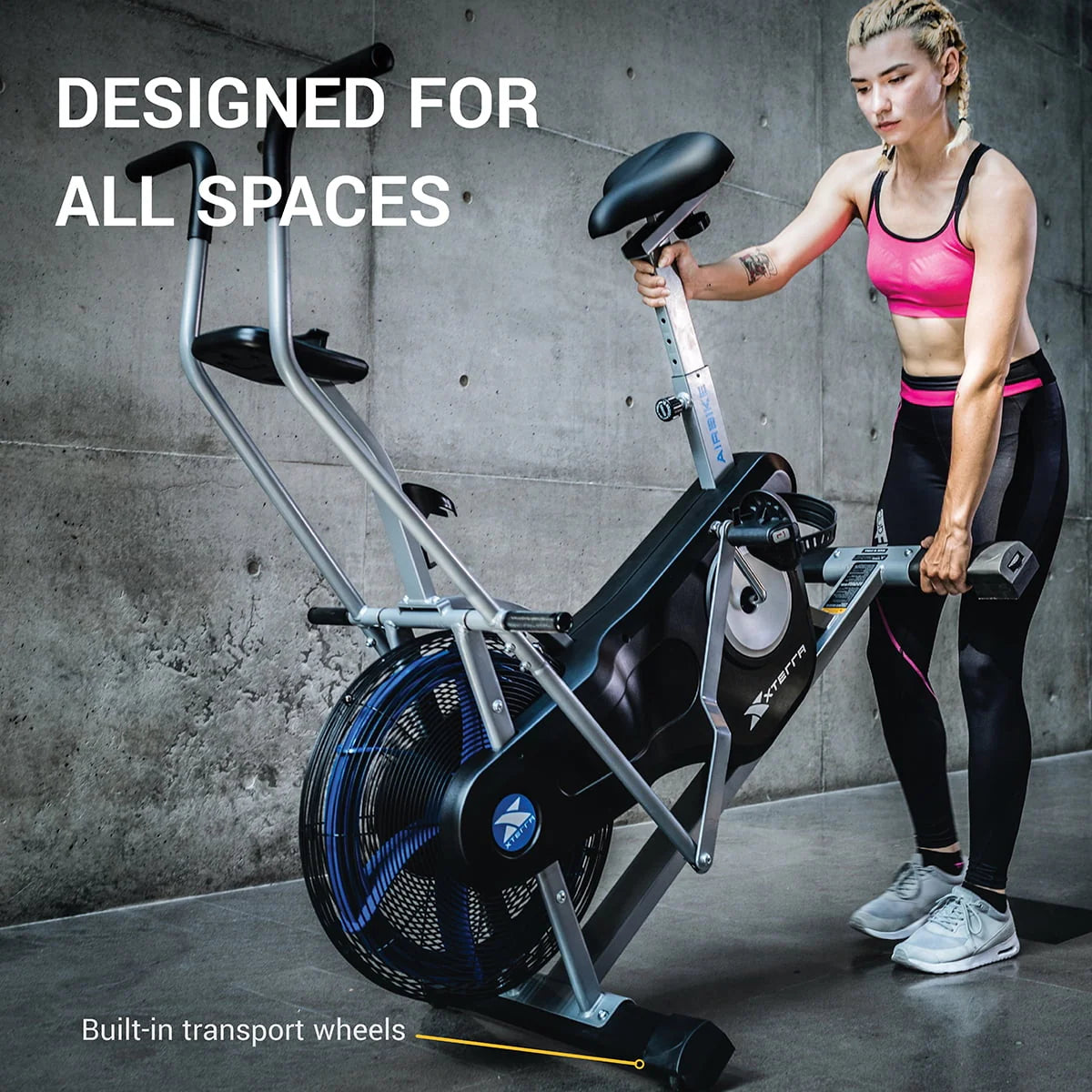 Exercise Bike with Wind Resistance and LCD Display K6221