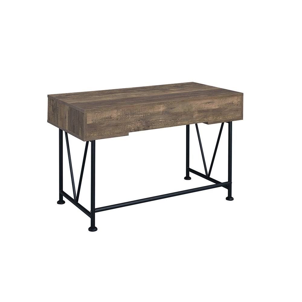 Rustic Oak 3-Drawer Writing Desk P7032