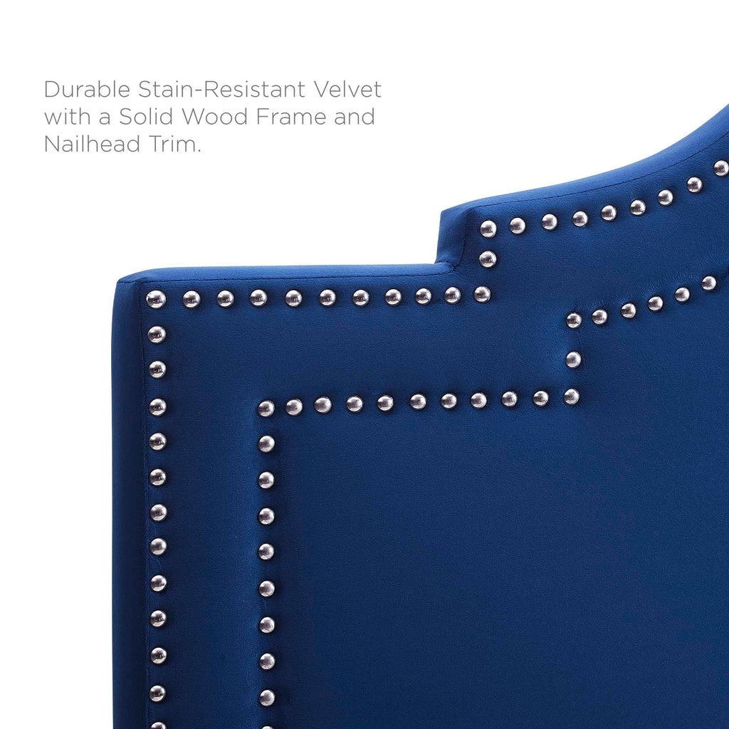 King California King Velvet Headboard I1296