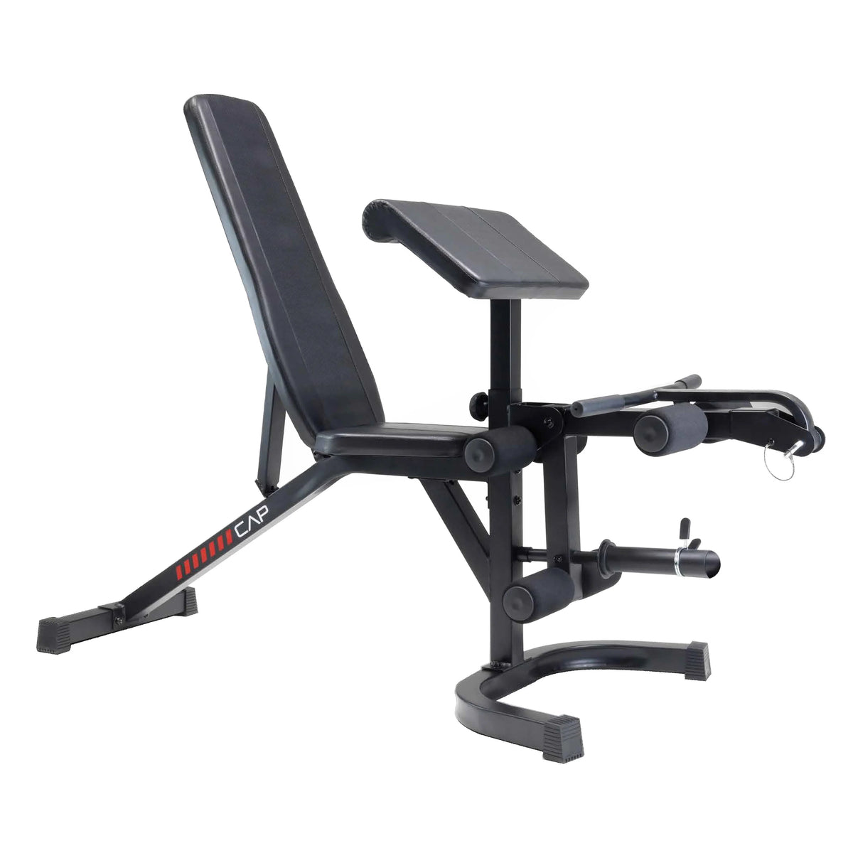 Adjustable Utility Weight Bench with Preacher Curl and Leg Press Attachment A769728