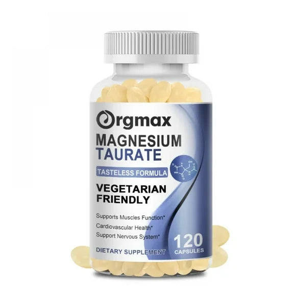 Magnesium Taurate Supplement 700mg 120 Vegan Capsules X451